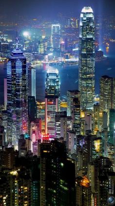 City Lights.. Hong Kong (by Jörg Dickmann Photography on Flickr) #nightlight #light