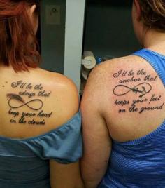 50+ Sister Tattoos Ideas | Cuded ~ maybe with close friend, i wouldn't get a tattoo with my sister lol
