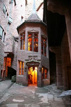 
                    
                        Internal staircase, Château du Haut-Koenigsbourg, Alsace, France
                    
                