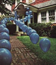 
                    
                        Party entrance Idea: use golf tees to keep in ground- So smart!
                    
                