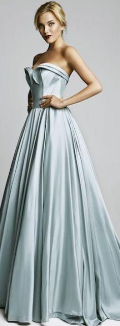 Blue ivory gown Hamda Al Fahim 2014
