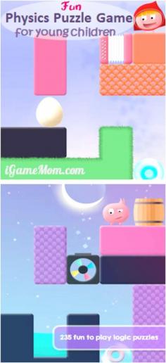 
                    
                        Think physics is not for young children? Think again! These fun physics puzzles are specially designed for preschool kids as young as 3, kids will learn science concepts like gravity, buoyancy, levitation, electricity, density, acceleration. They will also gain problem solving and critical thinking skills. More importantly they will have fun playing games. | thinkrolls 2 app for kids
                    
                