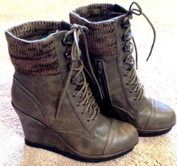 mossimo wedge booties