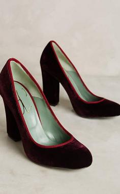 
                        
                            Paola d'Arcano Piped Velvet Pumps #anthrofave
                        
                    