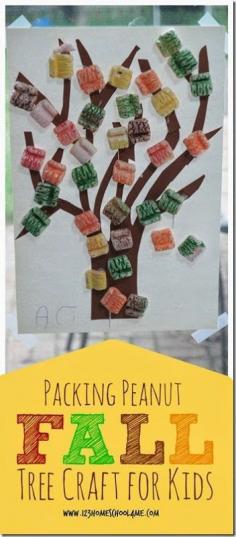 
                        
                            Packing Peanut Fall Tree Craft for Kids - this is such a fun to make project that would make a fun sensory activity as well as a stunning art project with texture and dimension. This fall craft for kids would be great for preschool, kindergarten, 1st grade, 2nd grade, and 3rd grade students.
                        
                    