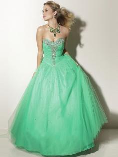 Ball Gown Tulle Sweetheart Beading Floor-length Formal Dresses #Formal02071919