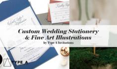 Get the beautiful wedding stationery and fine art illustrations from an experienced team of Type A Invitations, LLC. Our team will guide you in choosing your wedding stationery which will give you satisfied results from our services. For more info, visit our website now. 