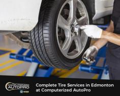 Looking for complete tire services in Edmonton, AB? Visit Computerized AutoPro. Here, we offer tires of all makes and models of vehicles.