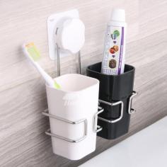 Bathroom toothbrush holder