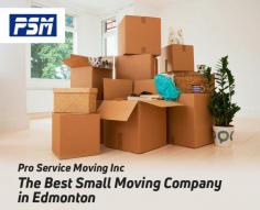 Pro Service Moving Inc is Edmonton’s best moving company, providing insured services on high value or risk items. We are faster small movers because we are better equipped and more experienced. For us, moving is all we do and focus on!