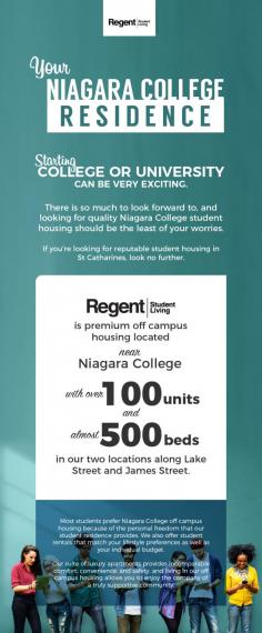 Looking for off campus housing near Niagara College? Regent Student Living is the best place for everything you need to live comfortably. Our student housing units are fully furnished with modern interior designs.