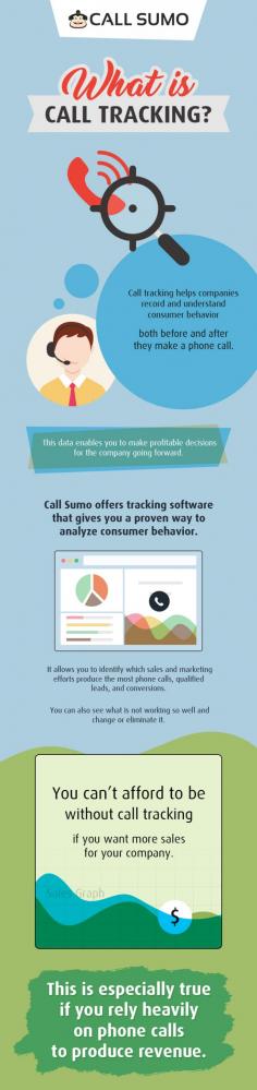 Call Sumo is the tracking software that gives you a proven way to analyze the customer’s behavior as well as track the online & offline calls. This software provides a unique tracking number to each advertisement, with which you will know when a call is coming and which advertisement brought it in. 