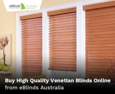 Venetian blinds can be used as a functional addition, to prevent, enhance, and secure your building. Choose lightweight, durable and easy-to-use Venetian blinds of different material types such as timber, vision wood and aluminium. 