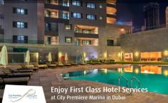 City Premiere Marina is 34 storey luxurious apartments situated in the heart of Dubai. Our hotel offers on site dining options where the guests are pampered with exquisite service, spa, wellness area and fitness center with sauna and steam room.