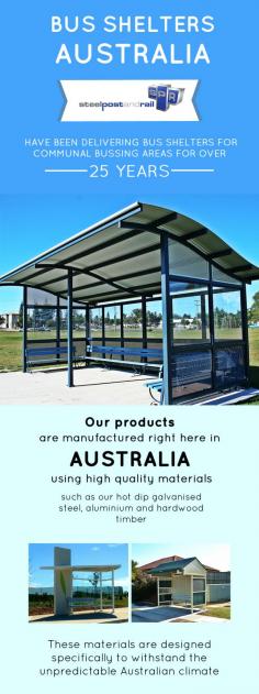 At Steel Post and Rail, we have been providing the premium quality bus shelters to bussing areas for more than 25 years. Our bus shelters are manufactured with high-quality materials such as hot dip galvanised steel, aluminium, and hardwood timber.