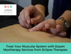 Visit Eclipse Therapies to improve your muscle system with our expert myotherapy services. We have professional myotherapists who use a variety of modalities to treat muscular pain.