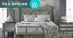 Jennifer Furniture Tax Break Event– Buy Mattress Online Jennifer Furniture

Jennifer Furniture Tax Break Event is started now! Everything is marked down plus take an extra 10% off! Shop mattress today at Jennifer Furniture and save more.