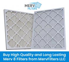 Upgrade your old air filter with high rating MERV 8 Filters that available to buy online from MervFilters LLC.  Comes with a wide array of sizes! Made in the USA! Fast and Secure Delivery to your door!
