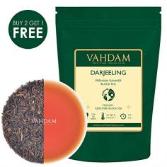 VAHDAM, Darjeeling Tea Leaves from Himalayas (120+ Cups), 100% Certified Pure Unblended Darjeeling Black Tea