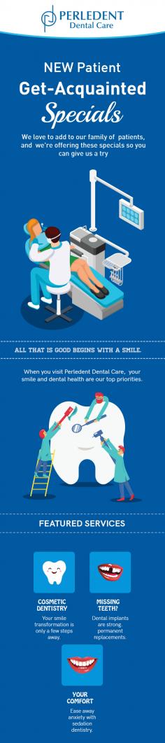 Want to complete your smile? Get in touch with Perledent Dental Care and get acquainted dental care services in Hillsboro, OR. We are backed by a professional staff, proudly offers a variety of services like sedation dentistry, teeth replacement, and cosmetic dentistry. 