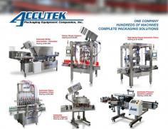 Accutek Packaging Equipment offers the finest quality packaging equipment to cater to your needs. Here, our professional team makes sure to fulfill all your business requirements. Reach us today and get a cost-effective solution https://www.accutekpackaging.com/