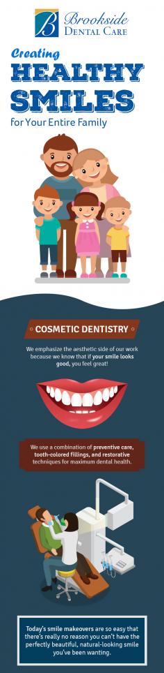 Brookside Dental Care is the name you can count on when looking for a reliable cosmetic dentistry clinic in Allentown, PA. We have a team of dental care experts to provide a range of cosmetic dental solutions in a calm and friendly environment.
