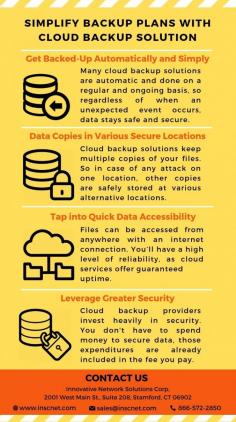 A secure data backup solution can keep your data safe which allows you to access your data quickly ensuring that any disaster doesn’t create major problems for your business.
For More Information.