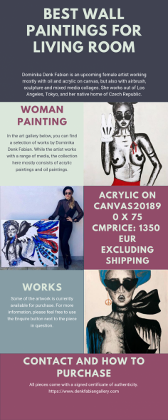 Explore our high quality female art selection for the very best in unique or custom, by upcoming female artist Dominika Denk Fabian at Denk Fabian Gallery. Her artwork is currently available for purchase online at affordable prices. Contact us today!