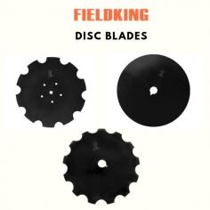 Are you looking for quality disc blades for your plough and Harrow? Visit on Fieldking to get the best blades. Agriculture machine manufacture and exporter fieldking manufacture disc blades made of Boron steel with 48 +/2 HRC hardness use of an automatic control system in heat treatment. Click on the link to know more https://www.fieldking.com/product/disc-and-blades/