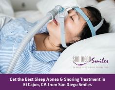 Sleep apnea can lead to elevated blood pressure and heart disease. At San Diego Smiles, we have an easy and effective solution to eliminate the problem of snoring and obstructed breathing.
