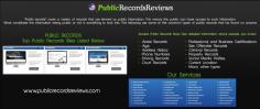 Start your bankruptcy records search here at publicrecordsreviews.com. Just enter any name into the search field and start your bankruptcy records search now. Visit https://bit.ly/38QEHJP