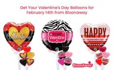 Express your love in a grand way on this Valentine's Day! Order personalised Valentine's balloons from Bloonaway and get them delivered to your valentine on February 14th. 