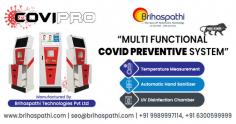 We are the best manufacturers of COVI-PRO Machine which has Temperature Detector Sensor with Automatic Hand Sanitizer along with a UV disinfection System to keep you away from Viruses. And we are the best dealers and distributors of COVID Protection Machine in Hyderabad India.