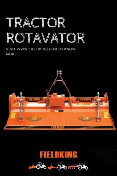 Rotavator by Fieldking makes soften the soil and does it levelled for sowing and planting work. Fieldking rotavator got the strong frame assembly helps the implement to work in various types of soil without any wear and tear. Fieldking rotavator made with boron steel blades which give more vitality to rotavators. It can loosen and aerates dirt up to 6-7 inches under. Learn more about Fieldking Rotavator types and specification Visit the website. 

https://www.fieldking.com/product-portfolio/rotary-tiller/
