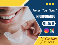 Wake Up Without Headache Every Day

If you’re tired of dental health being negatively affected by constant grinding or clenching at night, a custom-made nightguard might be the solution. Our experts will provide adequate protection and comfortably fits in your mouth.  Ping us an email at info@cashiondental.com for more details.