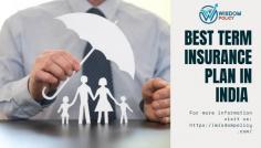 Term insurance policy acts as a saviour for the family in the unforeseen death of the policyholder. Term insurance helps to cope with the emotional disturbance due to the sudden loss of a loved one and assists in providing a stable income source. So get the best term insurance plan in India at an affordable price with an easy online process from the wisdom policy. For  more information visit us at - https://wisdompolicy.com/insurance/life-insurance/term-insurance