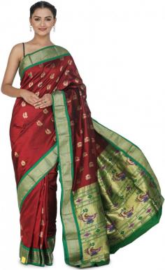 Get Savvy-Red Brocaded Paithani Uppada Fusion Sari from Bangalore
A Paithani sari is a characteristic trousseau of every Maharashtrian bride; it holds the specialty of being woven in gold and silk threads and these silk threads are bought from Bangalore. Paithani has its etymology from the Deccan’s oldest town ‘Paithan’, located in Maharashtra. This exclusive sari shown here in a bright colorful combination of royal red and green is a perfect masterpiece to occupy a space in your wardrobe.
Visit for Product: https://www.exoticindiaart.com/product/textiles/savvy-red-brocaded-paithani-uppada-fusion-sari-from-bangalore-with-peacocks-on-border-and-heavy-pallu-SDS12/
Paithani: https://www.exoticindiaart.com/textiles/Saris/paithani/
Saris: https://www.exoticindiaart.com/textiles/Saris/
Textiles: https://www.exoticindiaart.com/textiles/
#textiles #saris #paithanisari #indiantextiles #sarifrombangalore
