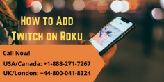 How to Add Twitch on Roku? If you don’t know how to add a new account, don’t worry: get in touch with our experienced experts, who are experts, to resolve your queries instantly. Call our toll-free helpline numbers at USA/CA: +1-888-271-7267 and UK/London: +44-800-041-8324. We are available 24*7 hours. Read more:- https://bit.ly/3rXxJMe