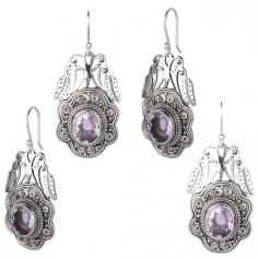 Sterling Silver Earrings with Oval-Cut Faceted Amethyst

You can’t get over with the beauty of these dangle amethyst earrings, designed in a stylized flower cut pattern and topped with a sterling silver embellishment forming coils on either side followed by a creatively chiseled leaf design. Adorning these earrings with any of your sari, suit or lehenga adds to the charm and grace to your personality and choice of attires. The flower-cut brooch is decorated with sterling silver coiled vines and dots along with the dual-layered circular border around the shiny purple-colored amethyst gemstone.

Oval-Cut Amethyst Earrings: https://www.exoticindiaart.com/product/jewelry/sterling-silver-earrings-with-oval-cut-faceted-amethyst-LCH39/

Amethyst: https://www.exoticindiaart.com/jewelry/stone/amethyst/

Stone: https://www.exoticindiaart.com/jewelry/stone/

Jewelry: https://www.exoticindiaart.com/jewelry/

#jewelry #amethyststone #stones #earrings #fashion #sterlingsilver #ladieswear #designerearrings