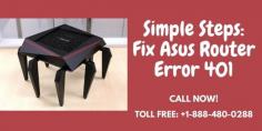 Learn how to fix Asus Router Error 401 in this article. If you need any help regarding to fix the router error? We are here for you the best service to resolve the issue instantly. Our experts are always available 24*7 hours. Just dial our toll-free helpline numbers at USA/CA: +1-888-480-0288. Read more:- https://bit.ly/36QGyyE