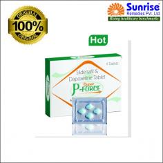 Super P-Force Is a Powerful Combination of Sildenafil Citrate 100 mg With Dapoxetine 60 mg pill to treat men  Erectile Dysfunction and Premature Ejaculation.