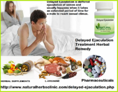 Herbal Treatment for Delayed Ejaculation read the Symptoms and Causes. Natural Remedies for Delayed Ejaculation your problem quick and easy with Supplement.