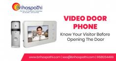 Brihaspathi technologies offer high-tech video door phone systems by which you can see and speak to the visitor before opening the door.