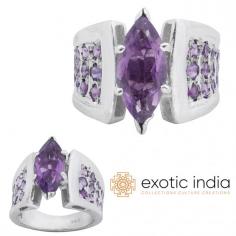 Super Fine Leafy Amethyst Designer Ring Made in Sterling Silver

The ring features the amethyst gemstone that is flaunting a glamorous look. This fine leafy amethyst designer ring is the epitome insertion in your jewelry collection. The Amethyst color ranges from strong reddish-purple to light purple tints, dark purple to almost black gems. If the color is too dark it might look like black color. Amethyst is known as the pure tranquilizer as it calms irritability, soothes strain and stress, eliminates fear, anger, anxiety, and rage. Break down negativity and reduce grief and sadness. Amethyst encourages psychic abilities, trigger spiritual awareness and intuition.

Amethyst Designer Ring: https://www.exoticindiaart.com/product/jewelry/super-fine-leafy-amethyst-designer-ring-made-in-sterling-silver-lcn06/

Rings: https://www.exoticindiaart.com/jewelry/sterlingsilver/ring/

Sterling Silver: https://www.exoticindiaart.com/jewelry/sterlingsilver/

Jewelry: https://www.exoticindiaart.com/jewelry/

#jewelry #sterlingsilver #ring #fingerring #fashion #amethystring #stones #amethyststone