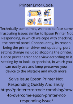 Prompt Solutions To Fix Epson Printer Not Connecting To Wifi
On a priority basis, if you are nowadays, endeavoring a lucrative solution to Fix Epson Printer Not Connecting To WiFi.In which you after too much effort, you will experience disappointment. Because of a similar problem, we see trouble in the router network wizard. According to printer error code experts, consult the specialist as soon as possible to solve your problem. Likewise, then you can live far from the obstacle in your device and much more.https://printererrorcode.com/blog/how-to-fix-epson-printer-not-connecting-to-wifi/

