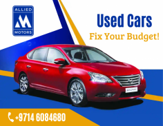 High-Quality Preowned Cars

If you want to avoid all the hassle of personal inspections and other formalities when buying a used cars in Dubai, then visit Allied Motors who offers the benefit of having all the cars they retail fully inspected, rectified and valeted before being displayed for sale. Send us an email at  info@alliedmotors.com for more details.