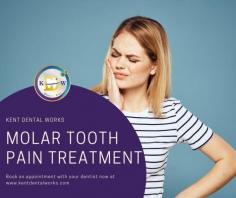 Kent Dental Works - Treatment for Toothache Molar in Singapore

How can you manage the pain caused by molar? There may be several other causes that can cause you pain; there are few techniques that you can follow to manage the pain immediately. You can try taking a pain reliever or apply an ice pack or warm compress near the pain area on your face. However, these techniques are a quick solution to manage the pain in an unexpected situation where you couldn't reach the dentist. Try avoiding sugary foods and carbonated drinks when you have molar pain. A simple lifestyle adjustment and good oral hygiene can help you with pain management. Cold or hot foods, popcorns or other hard things may aggravate the pain. Brushing your teeth twice a day and having a routine checkup with your dentist will help with molar toothache. You can approach Kent Dental Works clinic for your toothache molar Singapore treatment.