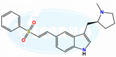 Eletriptan Related Compound 02
Catalogue No. - VL990002
CAS No. - 188113-71-5
Molecular Formula - C24H26N2O3S
Molecular Weight - 422.54
IUPAC Name - 1-Acetyl-3-[[(2R)-1-methyl-2-pyrrolidinyl]methyl]-5-[2-(phenylsulfonyl)ethenyl]-1H-indole