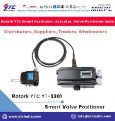 Rotork YTC YT-3301 Smart positioner supplies remote functions and higher liabilities in high temperature and vibration environment. Smart Valve Positioner accurately controls valve stroke, according to input signal of 4-20mA, which is being input from the controller. In addition, built-in micro-processing operator optimizes the positioner's performance and provides unique functions such as Auto calibration, PID control, Alarm, and Hart protocol.

Rotork YTC Smart Positioner, Electro Pneumatic Positioner, Volume Booster, Lock Up Valve, Solenoid Valve, Position Transmitter, I/P Converter Distributors, Suppliers, Traders, Wholesalers India

For any Enquiry Call Us: +91-11-2201-4325, Email at : info@ytcindia.com, Our Website :- www.ytcindia.com