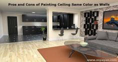 Pros and cons of painting ceiling same color as walls can be difficult whether you are a professional home decorator or an amateur trying to rejuvenate